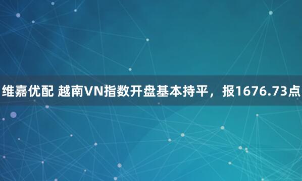维嘉优配 越南VN指数开盘基本持平，报1676.73点