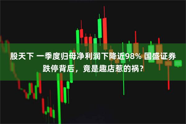 股天下 一季度归母净利润下降近98% 国盛证券跌停背后，竟是趣店惹的祸？