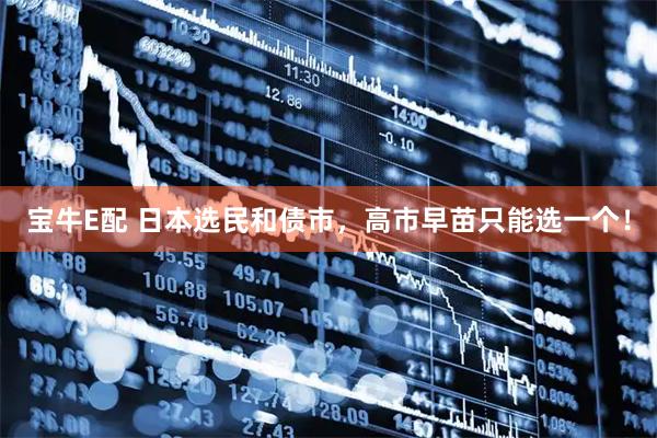 宝牛E配 日本选民和债市，高市早苗只能选一个！